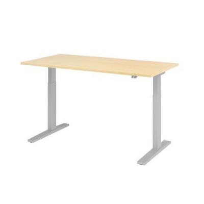 HAMMERBACHER Bureau &Eacute;lectrique S&eacute;rie Xmka 160cm &Eacute;rable/alu