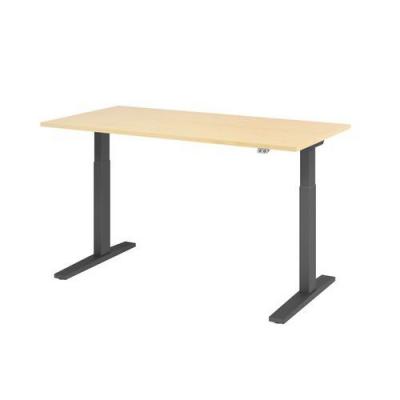 HAMMERBACHER Bureau &Eacute;lectrique S&eacute;rie Xmka 160cm &Eacute;rable/anthra