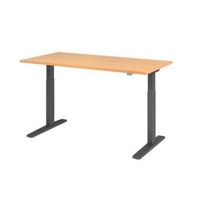 HAMMERBACHER Bureau &Eacute;lectrique S&eacute;rie Xmka 160cm H&ecirc;tre/anthra