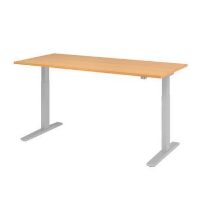 HAMMERBACHER Bureau &Eacute;lectrique S&eacute;rie Xmka 180cm H&ecirc;tre/alu