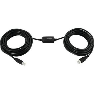 EXC C&acirc;ble Usb 2.0 Type Ab Amplifi&eacute; 10m Pour Raccord Imprimante