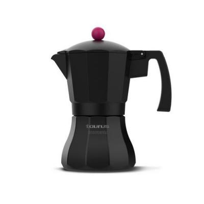 TAURUS Cafeti&egrave;re Italienne 12 Tasses - Black Moments 12 - 