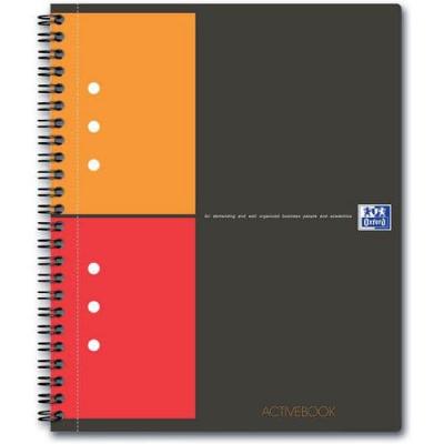  Oxford Activebook bloc-notes A5 80 feuilles Noir