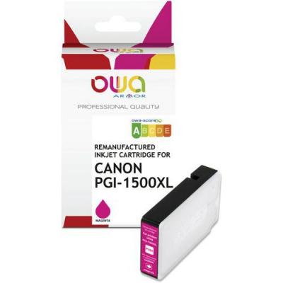  Canon Pgi-1500xl Encre Remanufactur&eacute;e Haute Capacit&eacute; Magenta