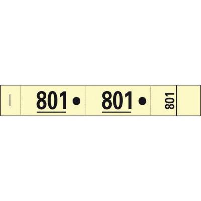 Carnet 50 Tickets Vestiaires cartonn&eacute;s - jaune - Lot de 20