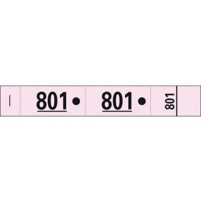 EXACOMPTA Carnet 50 Tickets Vestiaires cartonn&eacute;s - rose - Lot de 20