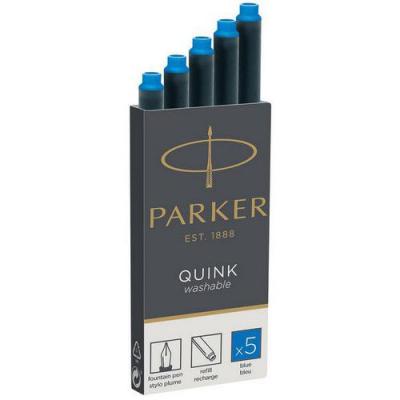 PARKER  Lot de 4 Etui de 5 cartouches longues QUINK encre noir