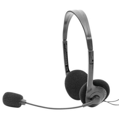 DACOMEX  Casque-Micro St&eacute;r&eacute;o Ajustable USB noir 