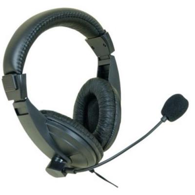 GENERIQUE Casque-micro st&eacute;r&eacute;ro jack 3.5 mm noir 