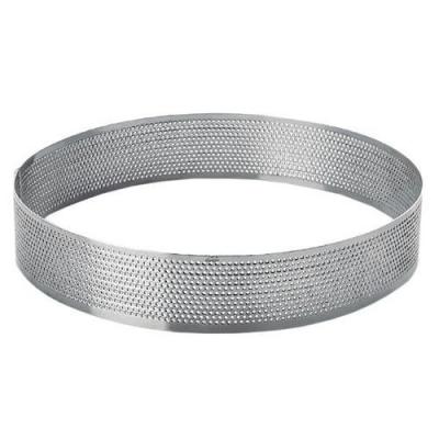 LACOR  68554 cercle rond perfor&eacute; acier inoxydable gris 24 cm