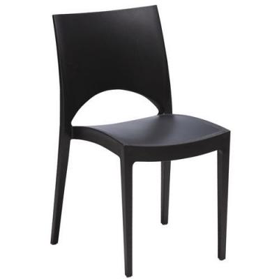 Chaise June En Polypropyl&egrave;ne Coqcol.:noir Ass. L:48 Cm