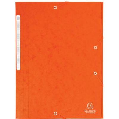 EXACOMPTA Chemise Maxi Capacity Carte Lustr&eacute;e 425gm&sup2; A4 Orange