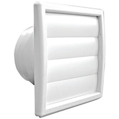 AUTOGYRE  - Clapet ext&eacute;rieur &agrave; volets - d : 100 &agrave; 130 mm - blanc
