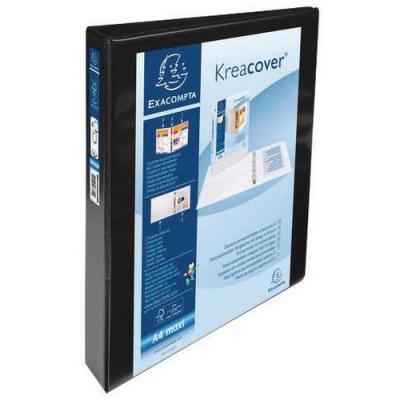 EXACOMPTA Classeur  personnalisable PEVA Kreacover 4 annx en D 32x26,8cm Dos 42mm Blanc