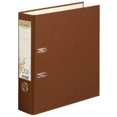 EXACOMPTA Classeur &Agrave; Levier Carte Recycl&eacute;e Forever Dos 80mm Chocolat