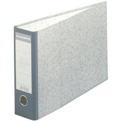 EXACOMPTA  Classeur &agrave; levier en carton gris A4 &agrave; l'italienne dos 70 mm