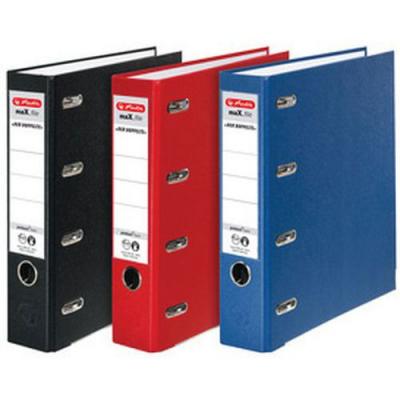 HERLITZ  Double Classeur Max.File En Pp, Larg. Dos: 70mm,Bleu