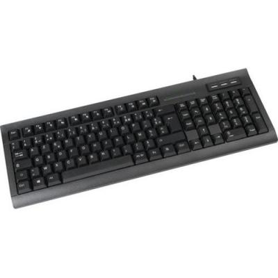 DACOMEX   Clavier K460u avec hub USB noir