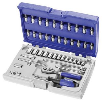 EXPERT Coffret Douilles Et Accessoires 1/4" M&eacute;triques - 42 Pi&egrave;ces / E030702