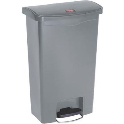 RUBBERMAID Poubelle &agrave; p&eacute;dale frontale large verte 50L Slim Jim Step-On - - CW587