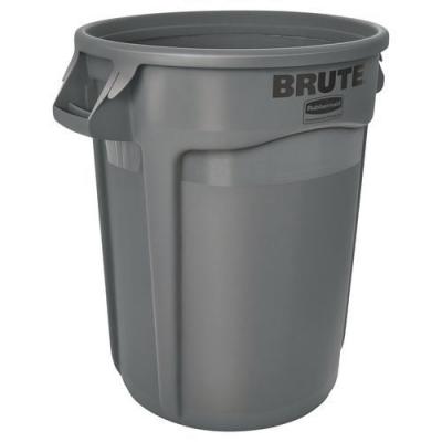 RUBBERMAID Collecteur rond Brute  120L - Gris