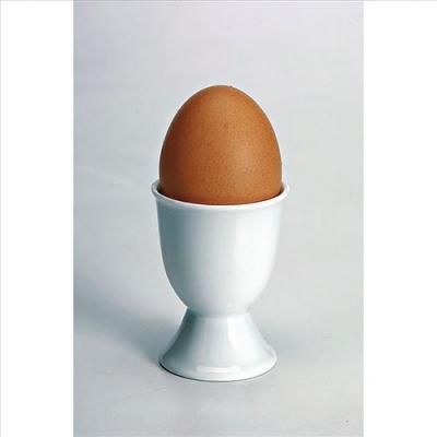 GIRARD Coquetier sur pied, hauteur 7 cm (lot de 6) - - Blanc - Porcelaine