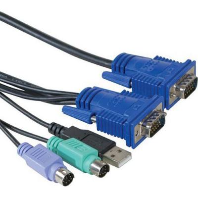 DEXLAN Cordon combo pour kvm evolutif VGA/PS2+USB - 1,8m