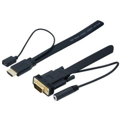 MCAD Cordon / convertisseur HDMI vers VGA+ audio - 1,80M