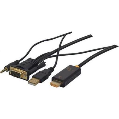 MCAD CUC cable adaptateur - HDMI / VGA / audio - 2 m
