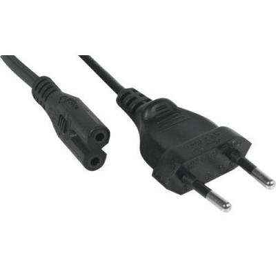 MCAD Cordon d alimentation bipolaire pour PC portable noir -1,8 m
