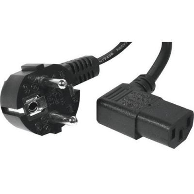 DEXLAN Cordon d'alimentation PC CEE7 / C13 coud&eacute; noir - 1,8 m