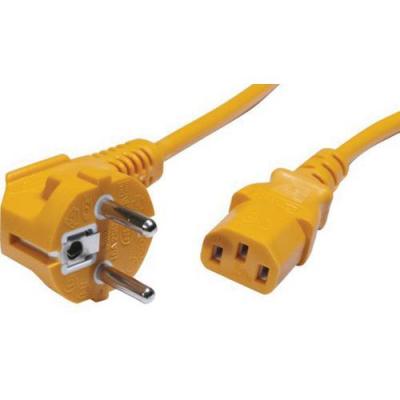GENERIQUE Cordon d'alimentation PC CEE7 / C13 orange - 1,8 m