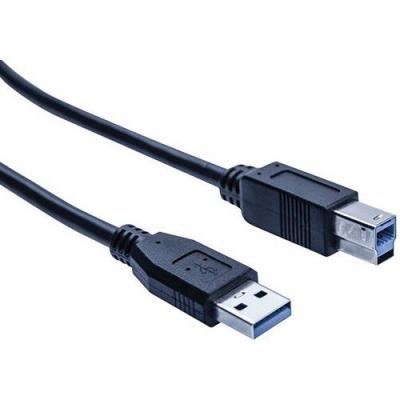Cordon &eacute;co USB 3.0 type A / B noir - 1,0 m
