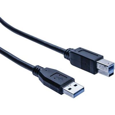 Cordon &eacute;co USB 3.0 type A / B noir - 2,0 m