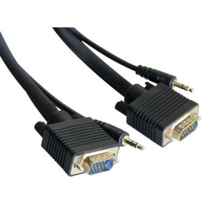 GENERIQUE EXC 137222 C&acirc;ble VGA m&acirc;le vers m&acirc;le 3,5 mm Noir
