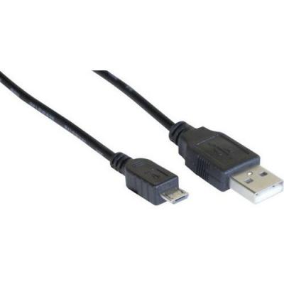 Cordon Eco USB2.0 A / MicroUSB B - 1m / Noir