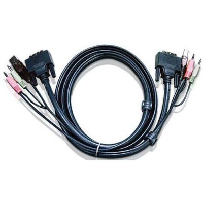 ATEN C&acirc;ble kvm dvi  2l7d03u pour cs1762 & cs1764 3m