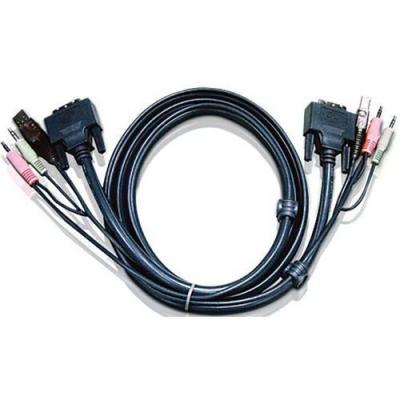 ATEN  C&acirc;ble KVM DVI-D USB Dual Link 5m - Neuf