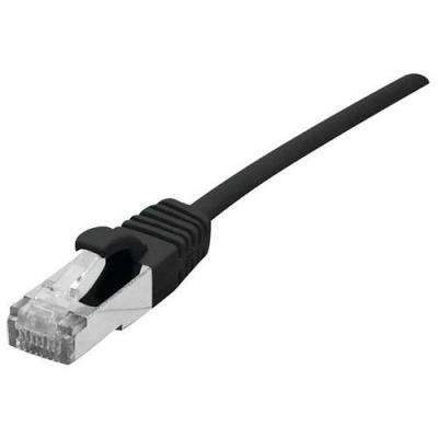 DEXLAN Cordon Patch Blind&eacute; Rj45 Fin Noir 5m Cat 6a S/ftp Lsoh Sng