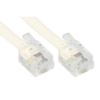 DEXLAN  Cordon RJ11 4 conducteurs pour Telephonie 7 m