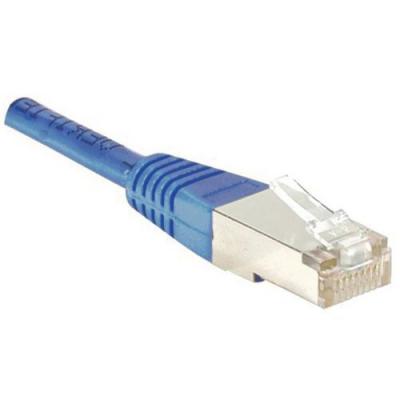 EXC Cordon RJ45 cat&eacute;gorie 5e F/UTP bleu - 0,5 m