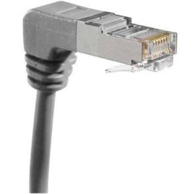 EXC Dexlan Cordon Patch RJ45 F/UTP CAT5e Coud&eacute; Bas Gris 3 M