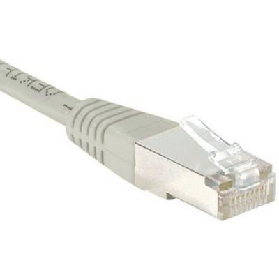 EXC Cordon RJ45 cat&eacute;gorie 5e F/UTP gris - 0,15 m