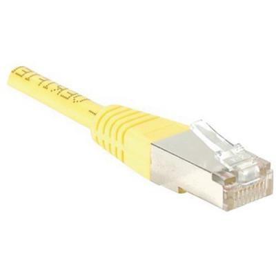 EXC Cordon patch Cat&eacute;gorie 5E 4P moul&eacute; 50 CM FTP Jaune 847161
