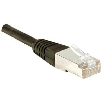 MANUTAN Cordon RJ45 patch F/UTP CAT 5e Noir - 1,00 m