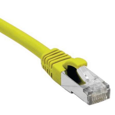Cordon RJ45 cat&eacute;gorie 5e F/UTP snagless jaune - 10 m