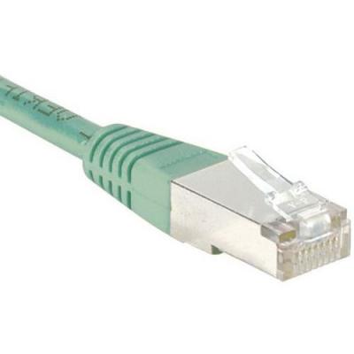 HYPERTEC Cordon RJ45 cat&eacute;gorie 5e F/UTP vert - 0,15 m