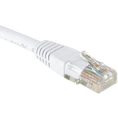 DEXLAN Cordon RJ45 cat&eacute;gorie 5e U/UTP blanc - 3 m