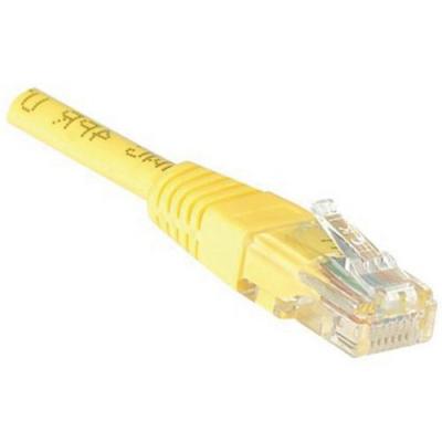 GENERIQUE Cordon RJ45 cat&eacute;gorie 5e U/UTP jaune - 0,5 m