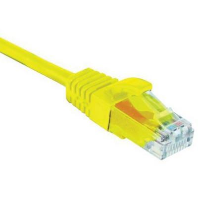 Cordon RJ45 cat&eacute;gorie 5e U/UTP snagless jaune - 10 m